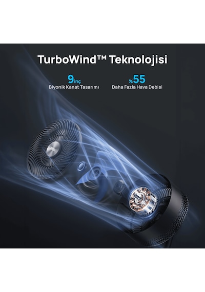 DREO Smart TurboPoly Fan 565S Akıllı Ayaklı Vantilatör, 1500+ Renk Işık, Ayarlanabilir Yükseklik, WiFi & Alexa, 6 Mod, 3D Salınım Beyaz DREO Smart TurboPoly Fan 565S Akıllı Ayaklı Vantilatör, 1500+ Renk Işık, Ayarlanabilir Yükseklik, WiFi & Alexa, 6 Mod, 3D Salınım Beyaz