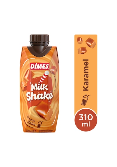 Dimes Milkshake Karamel Aromalı 310 Ml X 12 Adet