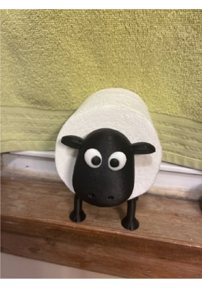 "tp Sheepy" Dekoratif Koyun Tuvalet Kağıdı Tutucusu Çok Renkli