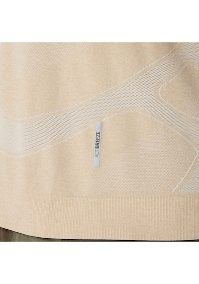 Asics Road Seamless Ss Top Erkek Bej Kısa Kollu Tshirt 2011d355-100 Bej