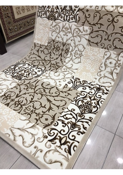 Flora Halı Elit 0129 A Bej 165X230 Krem Kahve 4 M2 Halı !