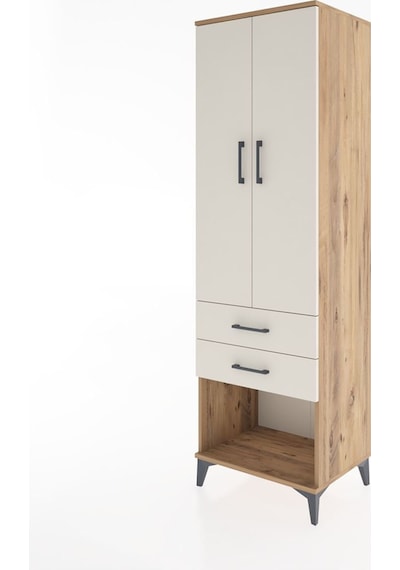Hyperion Dolap 3 Raflı 2 Çekmeceli 2 Kapaklı 60x44x195 Çam-aytaşı Atlas Çam