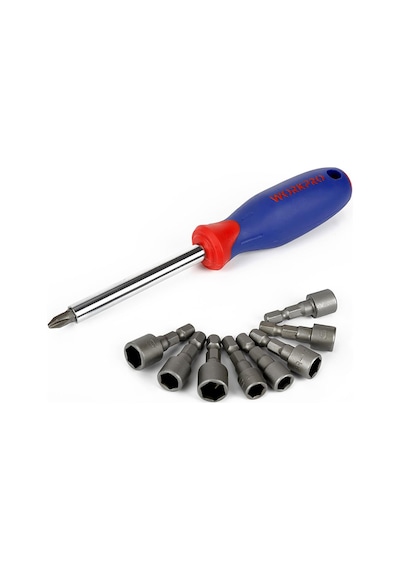 Workpro Wp202566 1/4' 3/8 Metrik/inç 63 Parça Cr-v Profesyonel Lokma Takımı