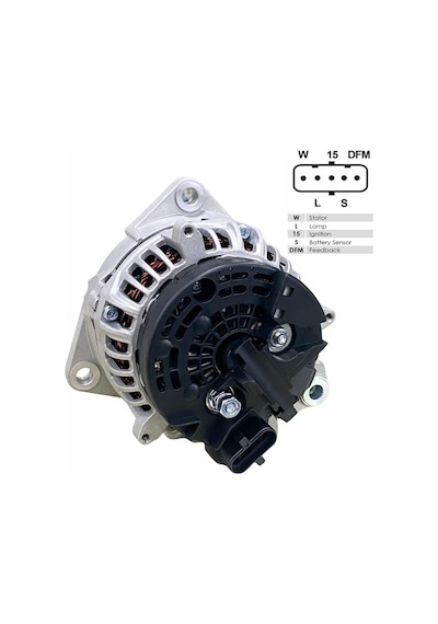 24v Alternatör Dinamo 100 A 5 Fiş Soketli W-l-15-s-dfm Mercedes Axor/varıo/actros 2003