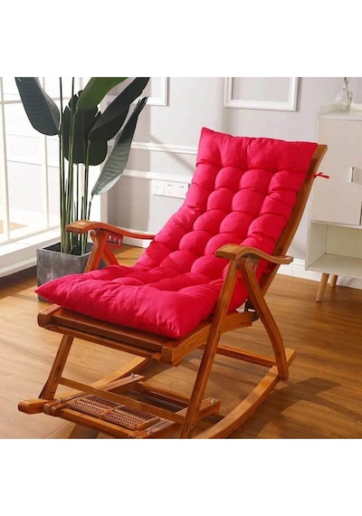 50x120 Cm Pofuduk Sandalye Minderi Sadece Minder Kırmızı