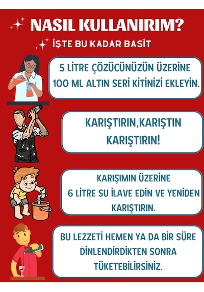 Sek Aroma Hazır Karışım Altın Seri Anason Yağı - Hazır Karışım Altın Seri Rakı Kiti 10 x 100 ML