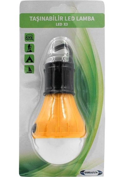 Hegi 818100079 Taşınabilir Pilli Outdoor Kamp Lambası - Sarı