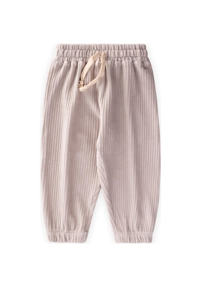 Cigit Fitilli Kadife Jogger Pantolon 1-10 Yaş Taş Taş