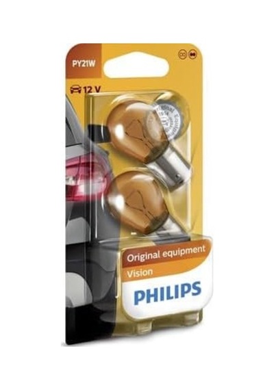 Philips Py21w Vision, 12v Turuncu Amber Sinyal Ampülü, 2'li Paket