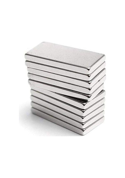 5 Adet 20x8x2 Mm Köşeli Neodyum Mıknatıs Dikdörtgen