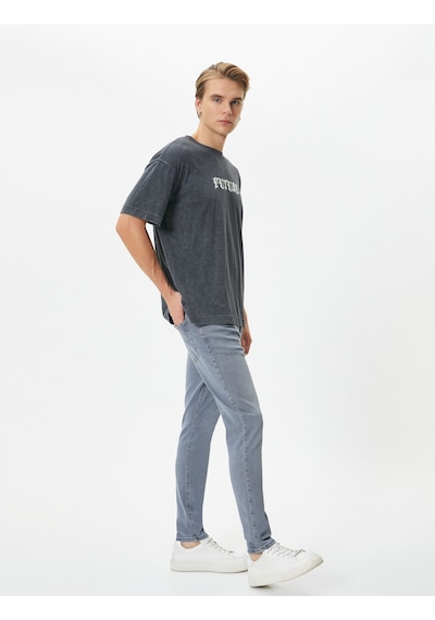 Koton Skinny Fit Kot Pantolon - Michael Jean İndigo Stone 4sam40154nd 4SAM40154NDFA6 İndigo - Taş Koton Skinny Fit Kot Pantolon - Michael Jean İndigo Stone 4sam40154nd 4SAM40154NDFA6 İndigo - Taş