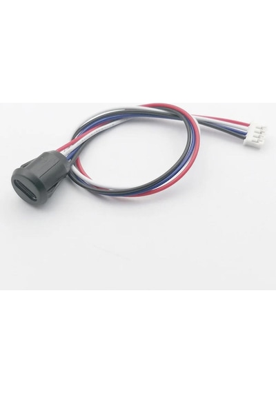 Type C Panel Montaj Dişi Soket 4 Pin 15cm Kablolu Uzatma Usb 3.1 Konnektör Araba Kamera