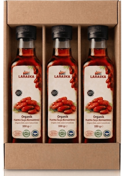 Organik Hurma Suyu Konsanteresi 330g X 3 Aile Boyu Avantajlı Paket