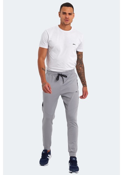 Slazenger Regıon In Erkek Fermuar Cepli Gri Eşofman Altı Gri