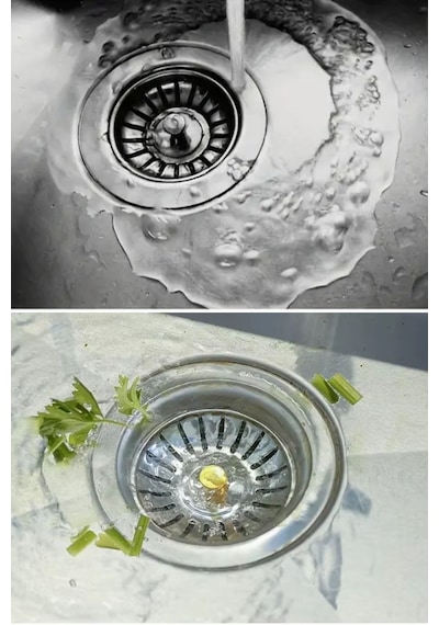 Paslanmaz Çelik Mutfak Evye Lavabo Süzgeci Lavabo Gideri Atık Gıda Tıpası