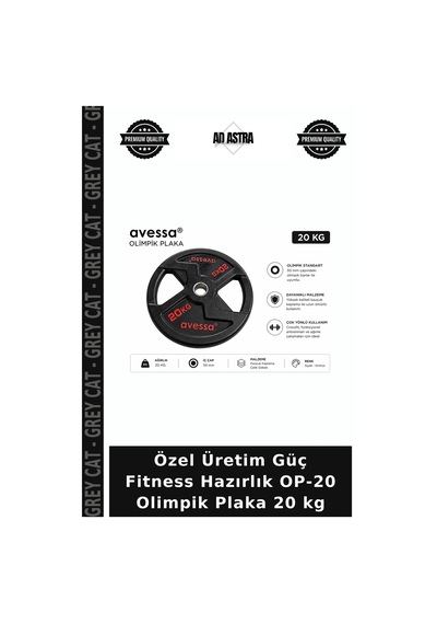 Özel Üretim Güç Fitness Hazırlık Op-20 Olimpik Plaka 20 Kg