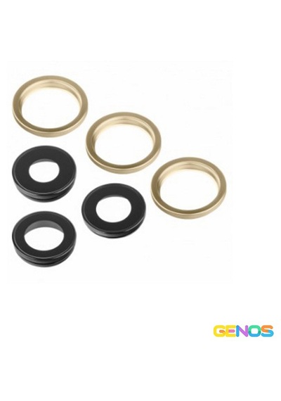 Apple Uyumlu iPhone 12 Pro Ful Set Kamera Camı Gold Sn807581