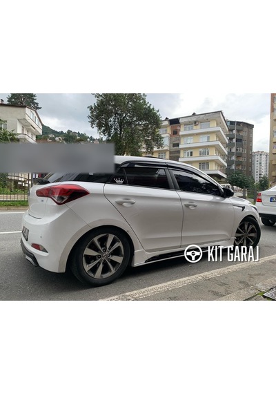 Kit Garaj Hyundai İ20 2015-2019 Boyasız Plastik Custom V2 Marşpiyel Takımı