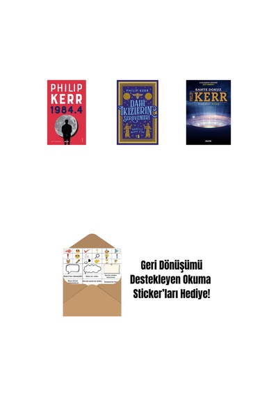1984.4 + Dahi İkizlerin Serüvenleri - Babilli Mavi Cin + Sahte Dokuz + Okuma Sticker'ları