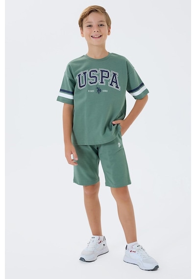 U.S. Polo Assn. U.s. Polo Assn Erkek Çocuk Bermuda 2'li Takım K.yeşil-2686