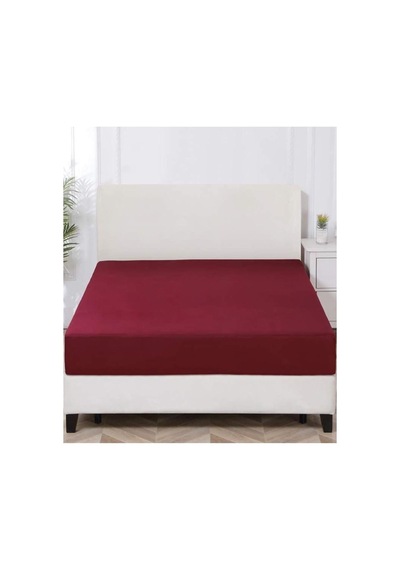Tek Kişilik Lastikli Kumaş Çarşaf Kırmızı 100x200 Cm, Sadece Çarşaf Açık Gri - Antrasit - Siyah