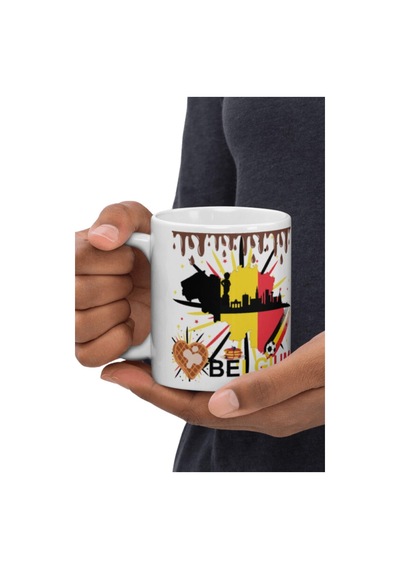 Belçika Kupa Bardak 2 Adet Seyahat Hatıra Belgium Mug