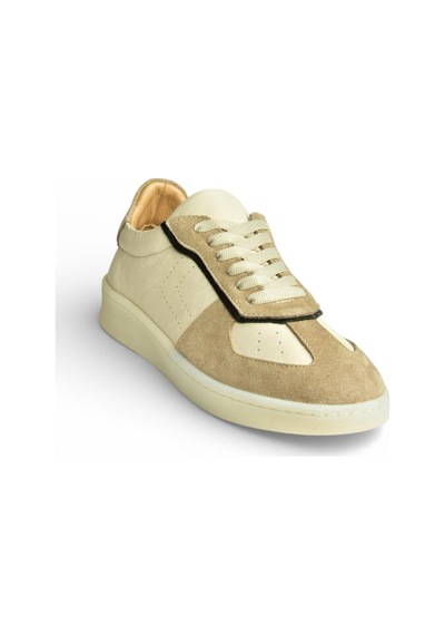 Fox Shoes Y555201403 Bej Hakiki Deri Kadın Spor Ayakkabı Sneakers Bej