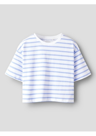 Name It Nmfvitanni Ss Short Rlx Top Kız Çocuk Crop T-shirt 13241601 Mavi