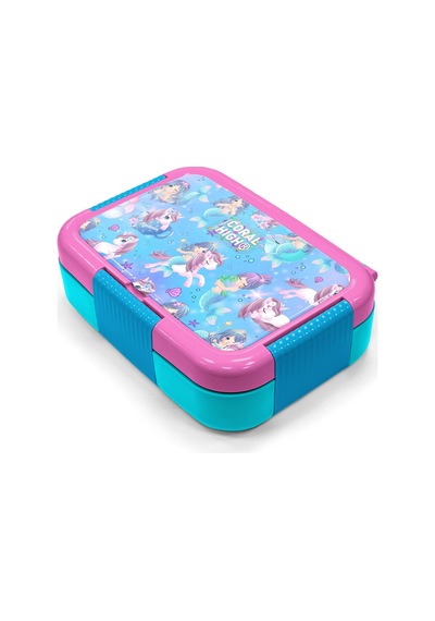 Coral High Kids Mor Pembe Unicorn Deniz Kızı Desenli Paslanmaz Çelik Beslenme Kabı 39310 Mor - Açık Pembe