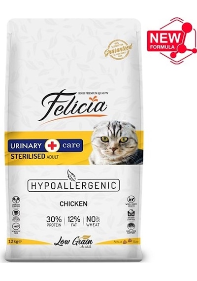Felicia Sterilised Tavuklu Yetişkin Kedi Maması 12 KG