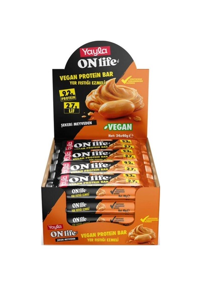 Vegan Protein Bar Yer Fıstığı Ezmeli 40gr X 24 Lü - 943369965