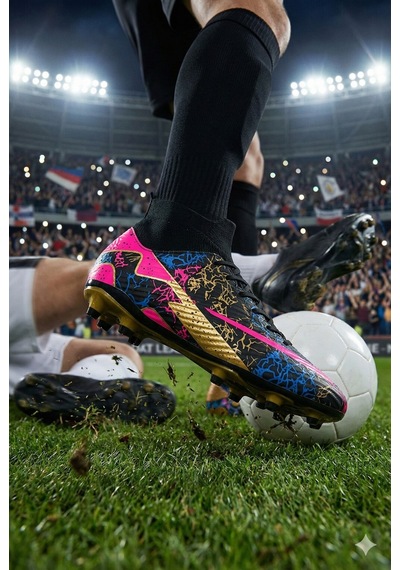N Moda La-liga Erkek Halı Saha Kramponu İthal Taban, Çim Saha, Yarım Çoraplı, Ergonomik, Ayağı Saran, Esnek Ve Konf Siyah - Altın N Moda La-liga Erkek Halı Saha Kramponu İthal Taban, Çim Saha, Yarım Çoraplı, Ergonomik, Ayağı Saran, Esnek Ve Konf Siyah - Altın