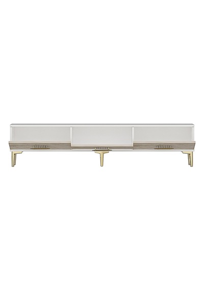 Tsa1815bt - İda Tsa180 Tv Stand, Tv Sehpası Ve Tv Ünitesi Beyaz - Traverten 180cm