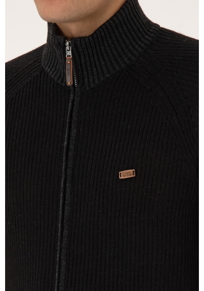 U.s. Polo Assn. Erkek Siyah Hırka Triko 50315873-vr046 Siyah