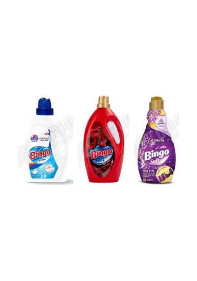 Bingo Beyazlar İçin Sıvı Det. 2600 Ml + Soft Yumuşatıcı 3l + Soft Yumuşatıcı 1440 Ml 3'lü Set Diğer