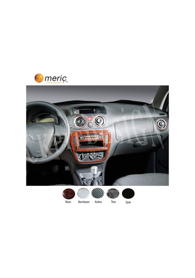 Meriç® Citroen C2 / C3 Ön Torpido Kaplama 11 Parça 2004-2009 (530156097)