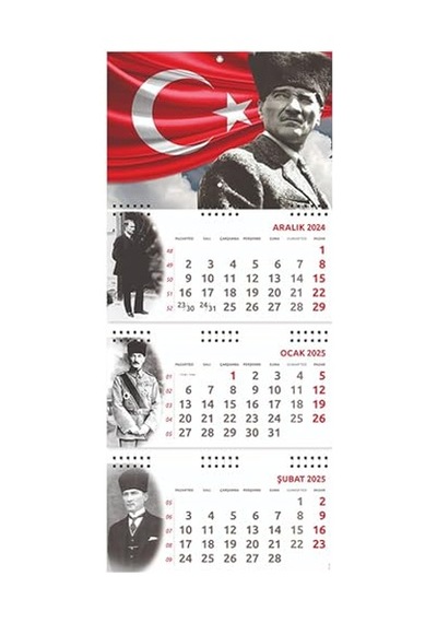 Rk Gemici Duvar Takvimi - Ayyıldız