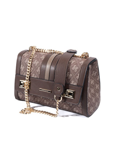 Silver Polo Sp1139 Kadın Çapraz Çanta Monogram Kahve-kahve