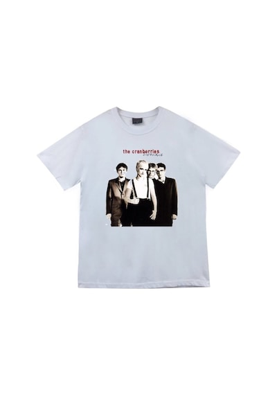 Stoned&Fame The Cranberries Baskılı Unisex %100 Pamuk Beyaz T-shirt Beyaz