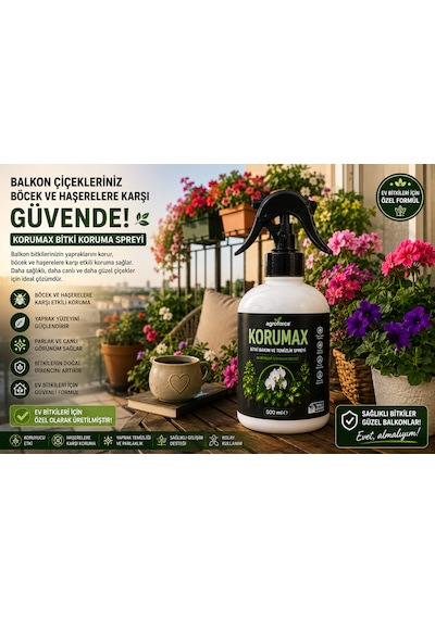 Agroforce Korumax Bitki Bakım Ve Temizlik Spreyi Böcek Kavucu 500 ML