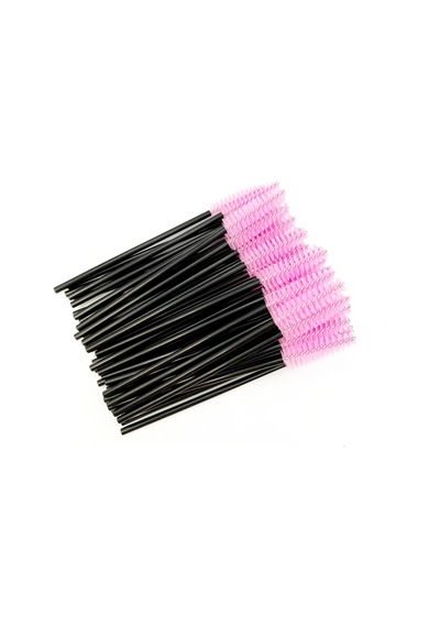 Tek Kullanımlık Kirpik Fırçaları Kirpik Uzatma Araçları Kaş Fırçası Maskara 50pcs Pink