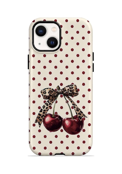 Velvoria Valestra Wild Cherry Bow Apple iPhone Uyumlu 15 Darbe Korumalı Kılıf Valestra Select - Wild Cherry Bow