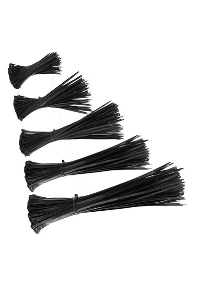 Siyah Cırt Plastik Kelepçe 37 Cm Kablo Bağı - 3.6x370mm 100 Adet