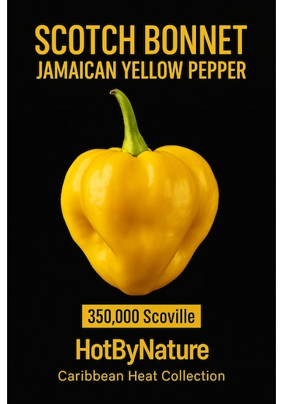 Scotch Bonnet Jamaican Yellow Pepper 350.000 Scoville - Gerçek Taze Acı Biber