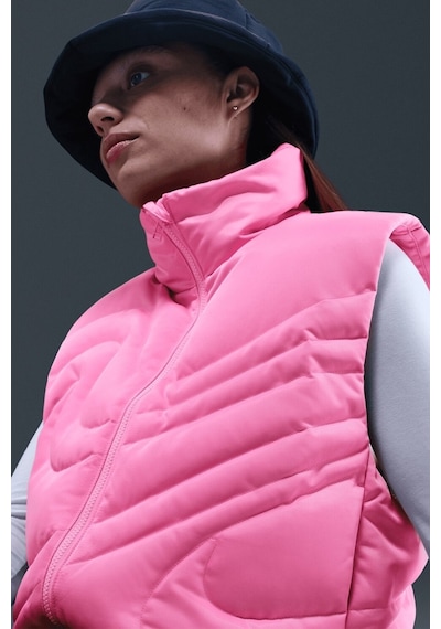 Nike Therma Fit Sportswear Swoosh Series Oversized Down West Oversize Kaz Tüyü Kadın Yelek Pembe