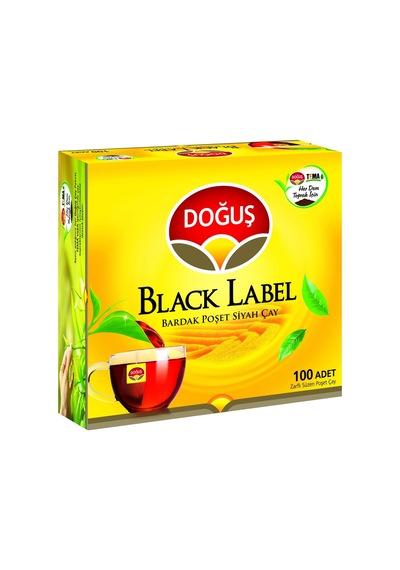 Doğuş Black Label Bardak Poşet Çay 100 2g - 200 G 8'li Avantaj Paketi - 8 Adet Tarı