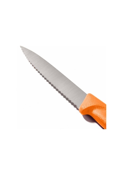 Victorinox 6.7636.L119 8 CM Tırtıklı Soyma Bıçağı Turuncu