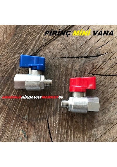 Gpd Mini Vana 1/8 Hava Vanası Pirinç Tesisat Mini Vana Aç Kapa