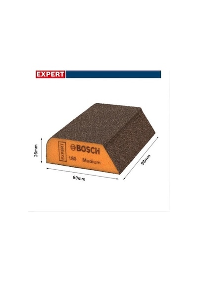 69x97x26 Mm Boyutlarında Sünger Zımpara İle Uzun Kullanım