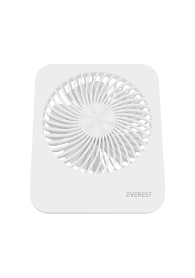 Everest Efn-601 Beyaz 2000mah 4 Kademeli 4000rpm Hız Metal Ayak Masaüstü Usb Fan